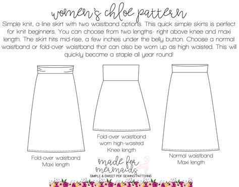 Printable A Line Skirt Pattern Free