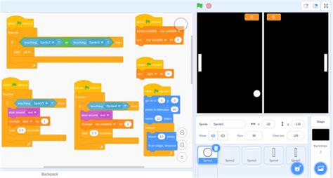 Pong Game 2 Player Scratch Code Tutorial Teachers Notes