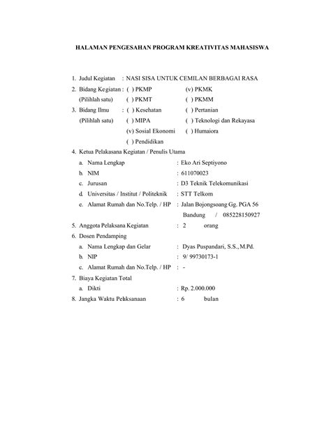 Contoh Proposal Pkm Kewirausahaan Pdf