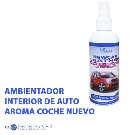 Ambientador Esencia Para Auto Nuevo Ml Tecgo Auto Accesorios