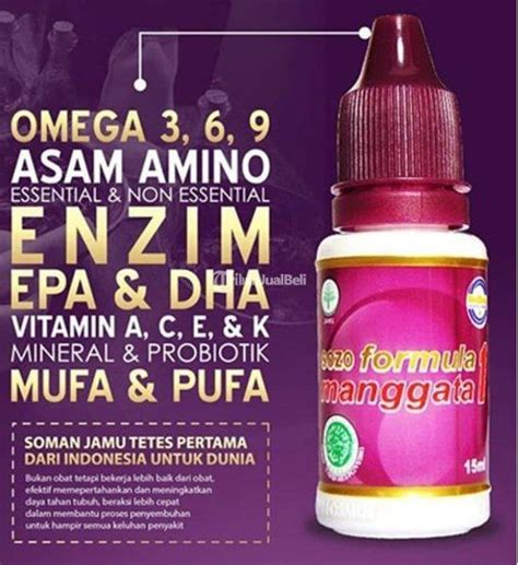 Soman 1 Jamu Tetes Herbal 15ml Sozo Formula Soman Manggata Asli