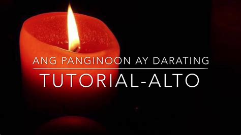 Ang Panginoon Ay Darating Entrance Song Advent Alto Part Youtube Music