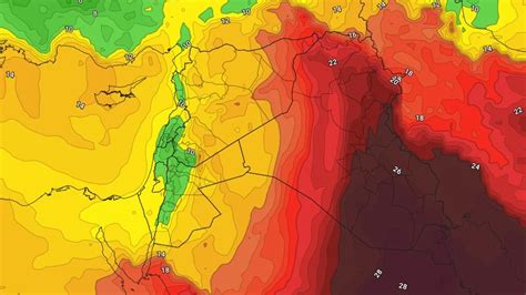 الأردن انخفاض واضح على درجات الحرارة و نشاط على الرياح في مُعظم