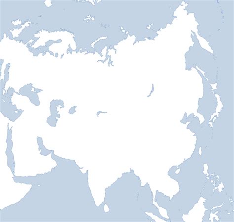 Blank Map of Asia (clean) by Kuusinen on DeviantArt