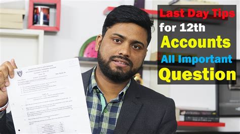 Last Day Tips For Cbse Th Accounts Cbse Th Account Important