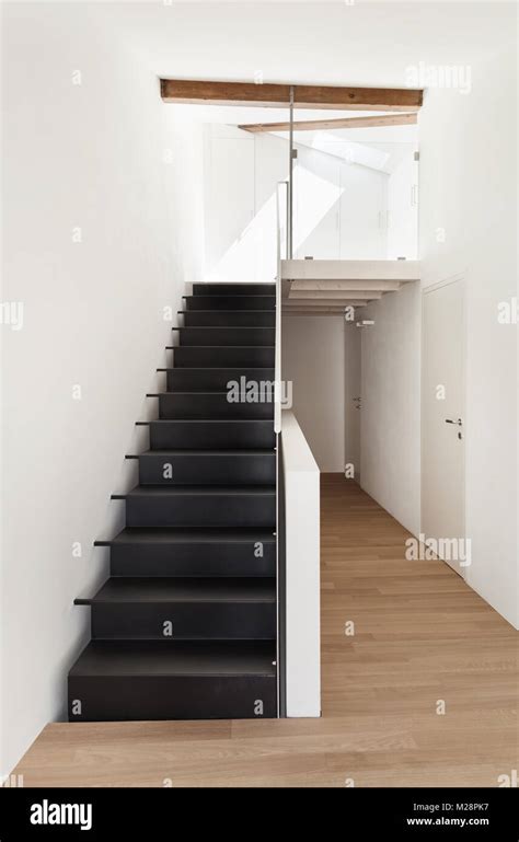 Beautiful Modern Loft View Of The Staircase Stock Photo Alamy