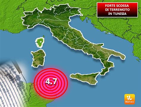 TERREMOTO Forte Scossa Nel Mediterraneo Epicentro In Tunisia