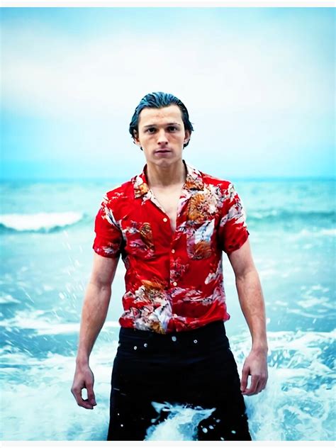 "Portrait Tom Holland on the Beach" Poster by marcocoulter | Redbubble