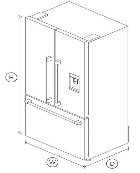 Fisher Paykel Rf Acusx N Freestanding French Door Refrigerator