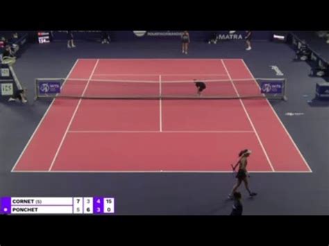 Alize Cornet Vs Jessika Ponchet Live Tennis Coverage Rouen France