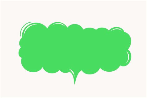 Hand Drawn Funny Speech Bubble Shape Communication Icon Background