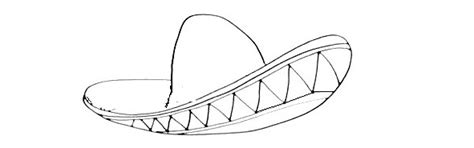 6 Easy Steps To Create A Sombrero Drawing - How To Draw A Sombrero