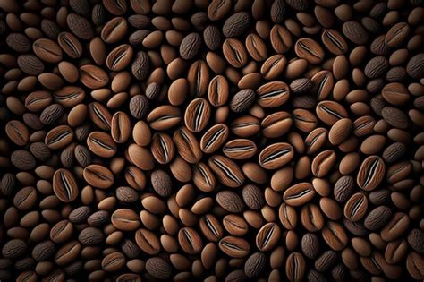 Premium AI Image | Coffee beans pattern