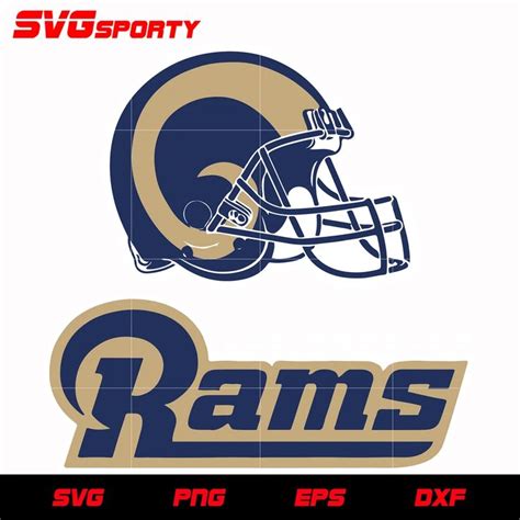 Los Angeles Rams Helmet Logo svg, nfl svg, eps, dxf, png, digital file