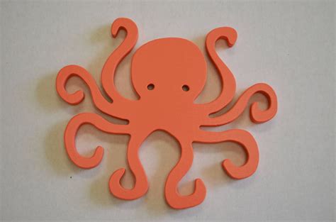 Octopus Cut Out Octopus Painted Octopus Wooden Octopus | Etsy