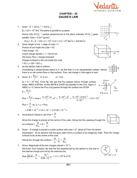 Hc Verma Class Physics Part Solutions For Chapter Gauss S Law