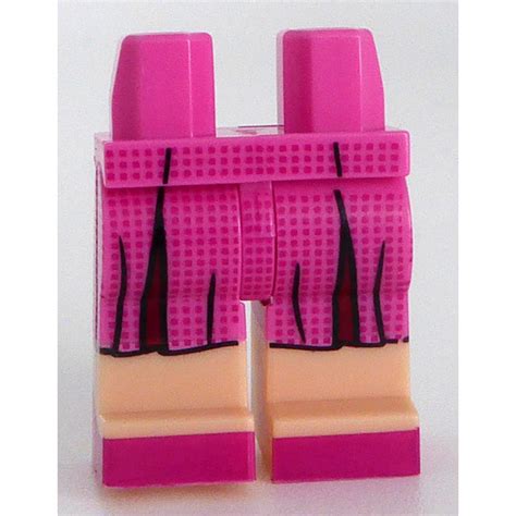 Lego Minifigure Hips And Legs With Dark Pink Dress And Shoes