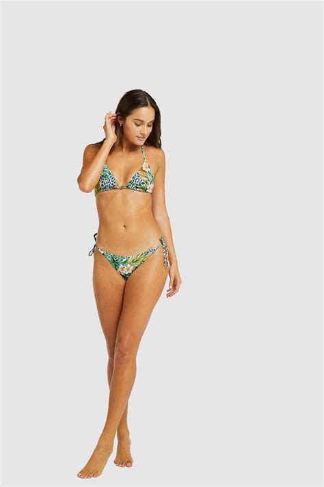 Baku Frangipani Slide Triangle Bikini Ozzie Cozzie Co