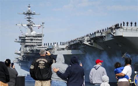 USS George Washington aircraft carrier leaves Norfolk to begin new ...