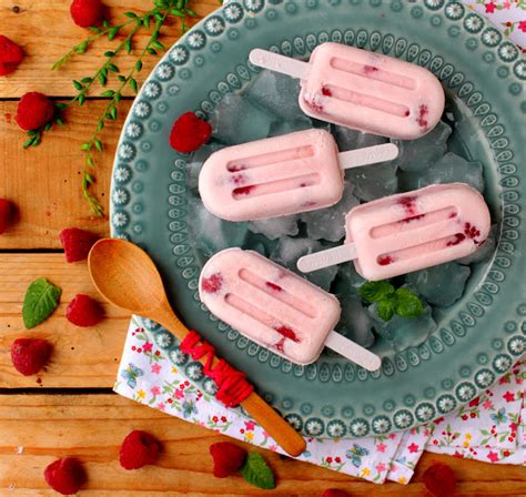 Nárwen s Cuisine Sabores do Mundo Gelados de Framboesa Popsicles