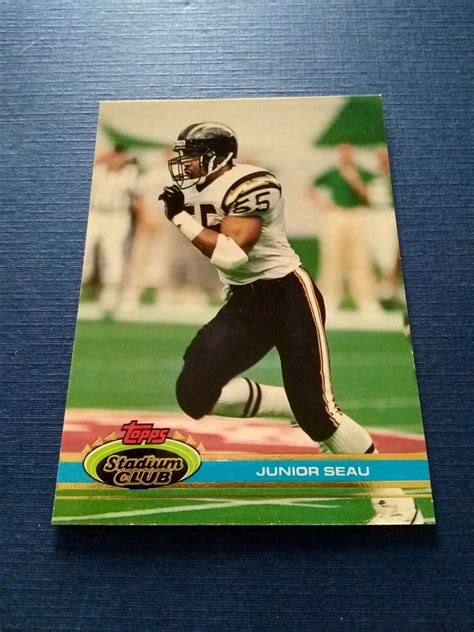 1991 Stadium Club Football Junior Seau 317 HOF Set Break NM MT EBay