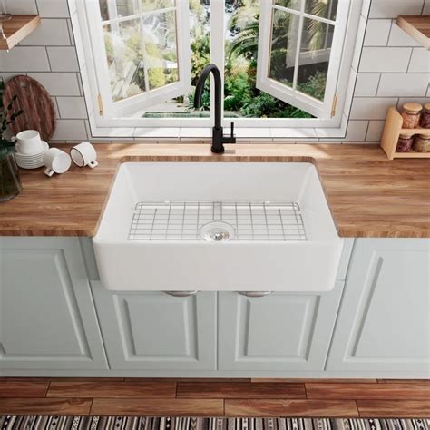 White Overmount Kitchen Sink Dandk Organizer