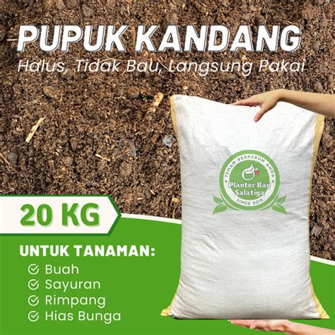 Jual Kohe Kambing Halus 20kg Karung Besar Siap Pakai Pupuk Kandang