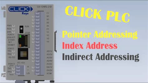 Click Plc Programming Tutorial Click 8 Pointer Addressing Indirect