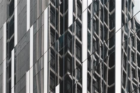 premium photo reflection  building  glass