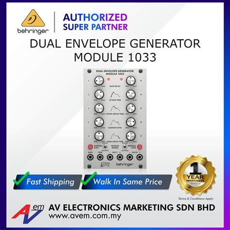 Behringer Dual Envelope Generator Module Legendary Series