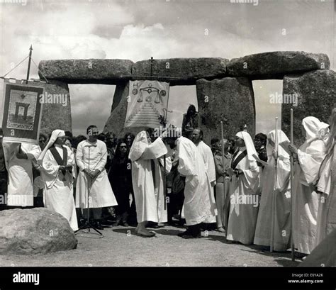 Jun. 21, 1969 - Druids hold traditional ceremony at Stonehenge: Solstice was held at Stonehenge ...