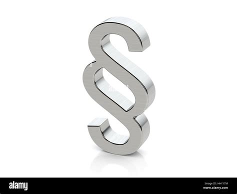 Metallic paragraph symbol on a white background Stock Photo - Alamy