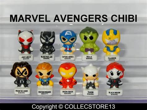 Serie Complete De Feves Marvel Avengers Chibi F Ves De