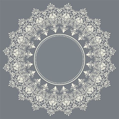 White Lace Texture Vector