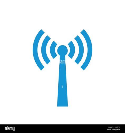 Blue Wireless Access Icons Wi Fi Icon On White Background Vector