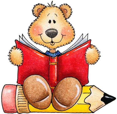 Bear reading clipart – Clipartix