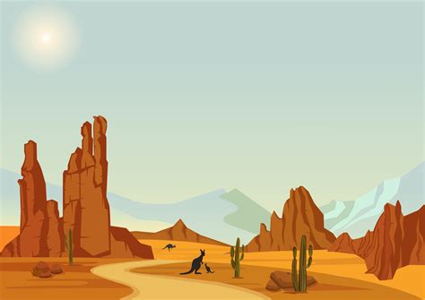 ArtStation - 2D Desert landscape