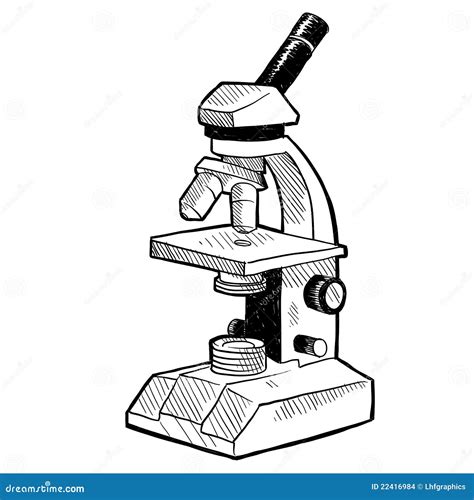 Microscope Drawing Stock Images - Image: 22416984