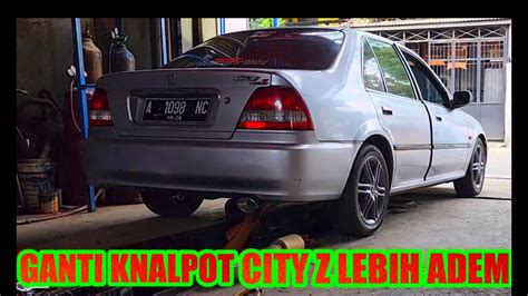 KNALPOT RACING MOBIL SUARA NGEBAS ADEM ANTI TILANG HONDA CITY Z MUFFLER