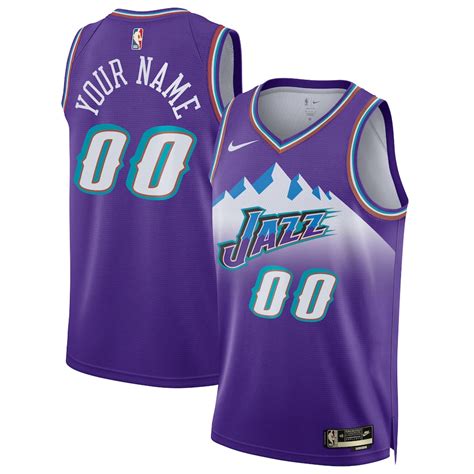 Unisex Utah Jazz Nike Purple 202223 Custom Swingman Jersey Classic