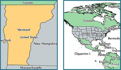 Where Is Vermont State Where Is Vermont Located In The World