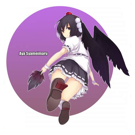 Safebooru Bad Perspective Black Eyes Black Hair Black Wings Circle