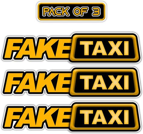 Valiant Collections Fake Taxi Stickers Drift Race