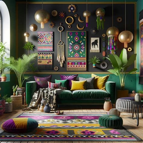 Dreamy Boho Maximalism Interior Decorating Ideas Home Wall Art Decor