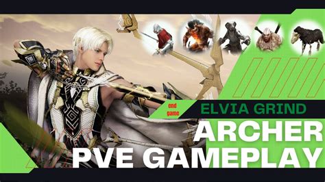 Bdo Archer Pve Gameplay In Elvia Server Black Desert Online Youtube