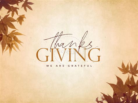 Grateful Thanksgiving Church PowerPoint | Clover Media