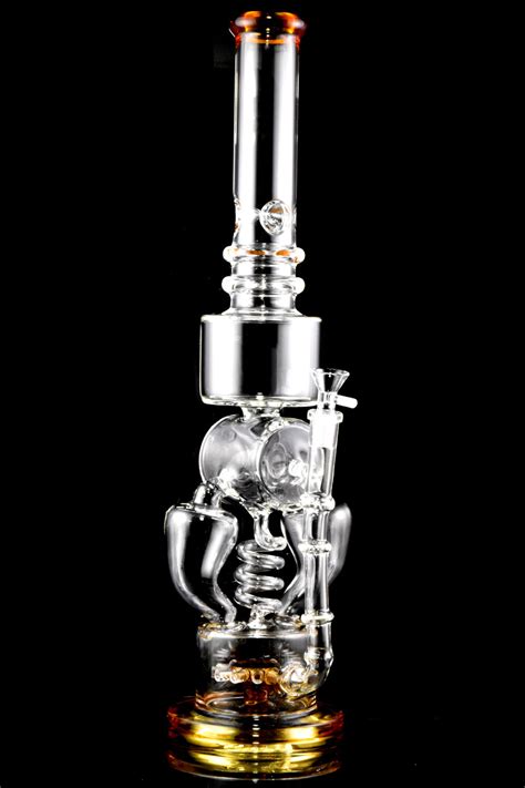 Large Stemless Gog Recycler Water Pipe With Sprinkler Perc Wp3011