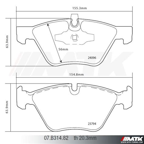 Plaquette De Frein Brembo HP2000 Pour BMW Serie 1 3