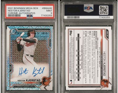 Bowman Chrome Mega Box Heston Kjerstad Auto Psa Bcma Hk