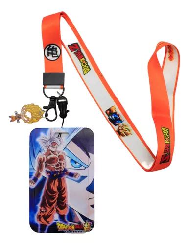 Gafete Dragon Ball Goku Lanyard Cordón Tarjetero Envío Meses